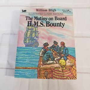 Vtg Illustrated Classic The Mutiny on Board H.M.S. Bounty PB Mini Book Adapted